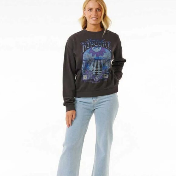 Rip Curl Slow Down Relaxed Crew NWT - Picture 2 of 4